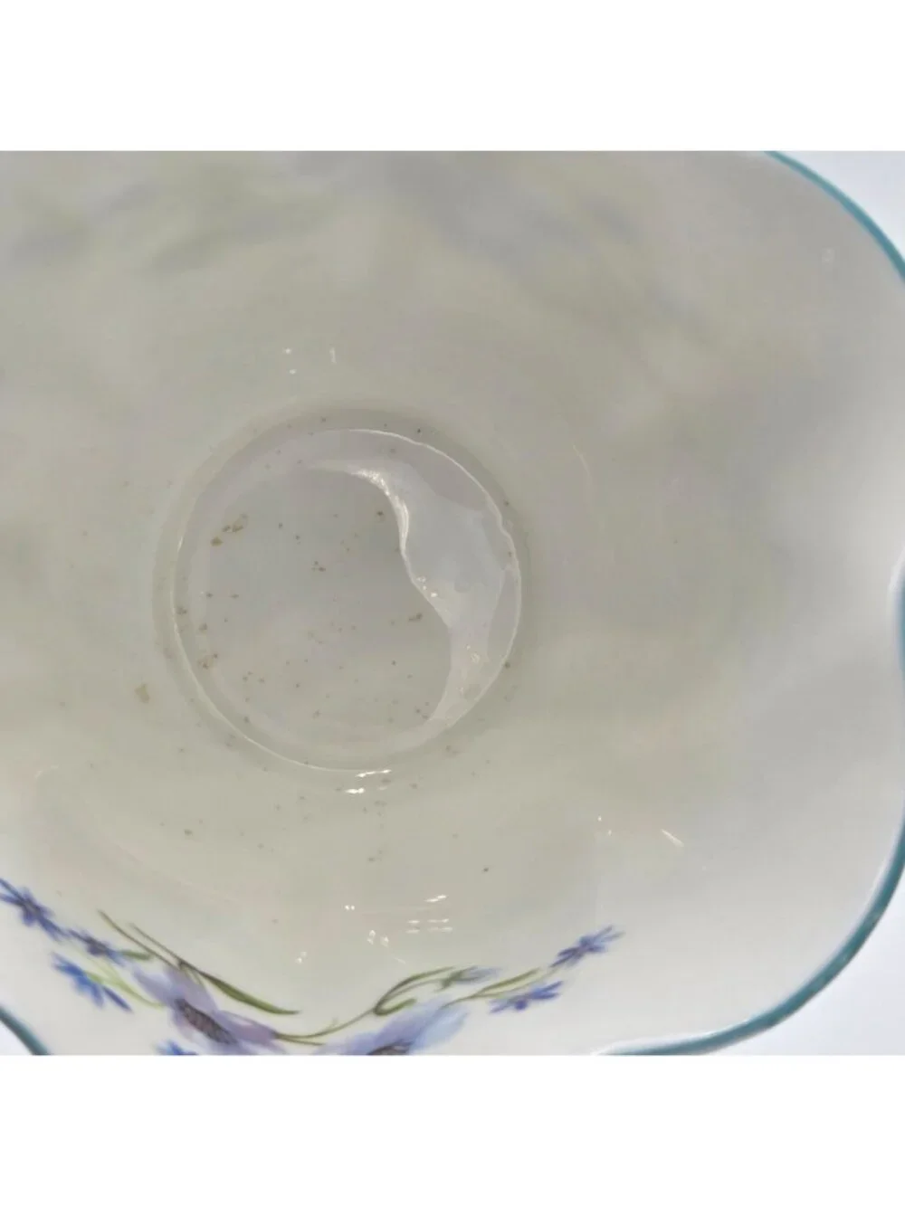 Shelley Blue Rock Dainty Set of 2 Flat Cup and Saucer Set Blue Trim Bone China - Picture 10 of 13